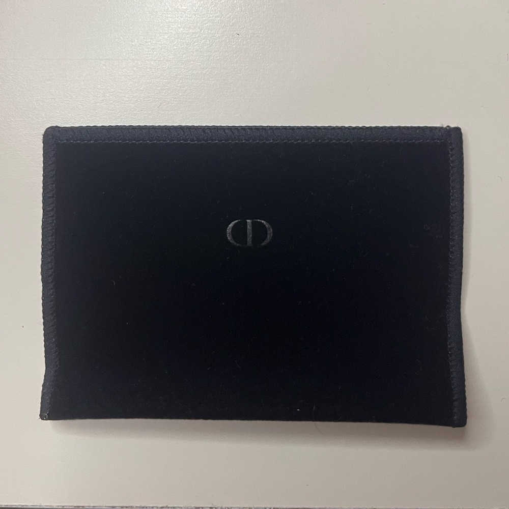DIOR Black Velvet Makeup Pouch small